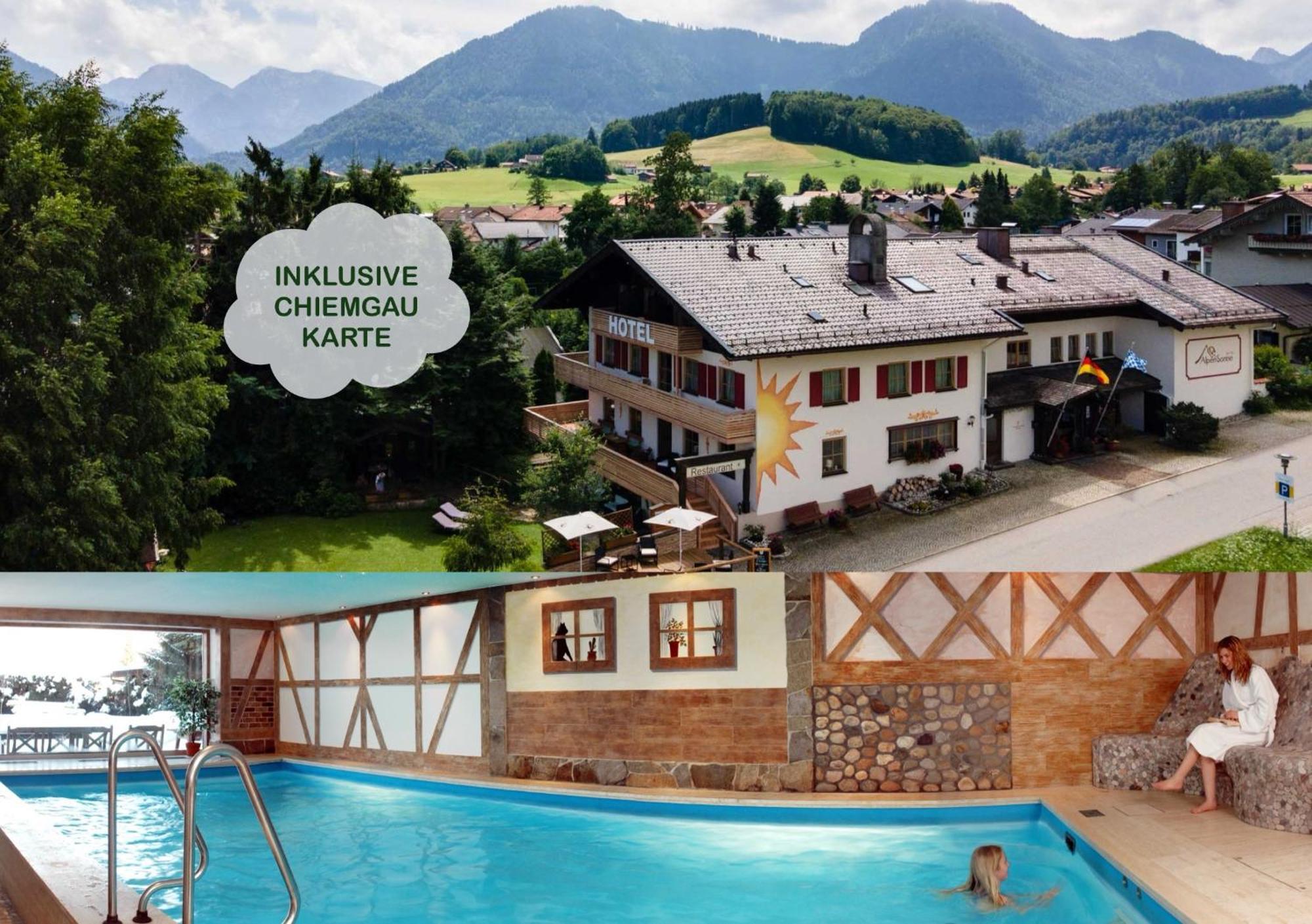 Hotel Alpensonne Ruhpolding Chiemgau Karte 외부 사진